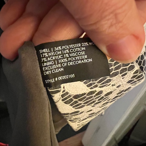 Club Monaco size 10 dress with grey and white - Picture 4 of 4